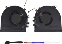 S-Union New CPU+GPU Cooling Fan Replacement for Razer Blade 15 RZ09-0270 RZ09-02705E75 RZ09-02705E76 RZ09-0300 RZ09-03009E97 RZ09-0328 RZ09-03287E72 Series Game Laptop (with Thermal Paste and Spatula)