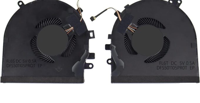 S-Union New CPU+GPU Cooling Fan Replacement for Razer Blade 15 RZ09-0270 RZ09-02705E75 RZ09-02705E76 RZ09-0300 RZ09-03009E97 RZ09-0328 RZ09-03287E72 Series Game Laptop (with Thermal Paste and Spatula)