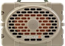 Turtlebox Gen 2: Loud! Outdoor Portable Bluetooth 5.0 Speaker | Rugged, IP67, Waterproof, Impact Resistant & Dustproof (Plays to 120db, Pair 2X for True L-R Stereo), Field Tan/Camo