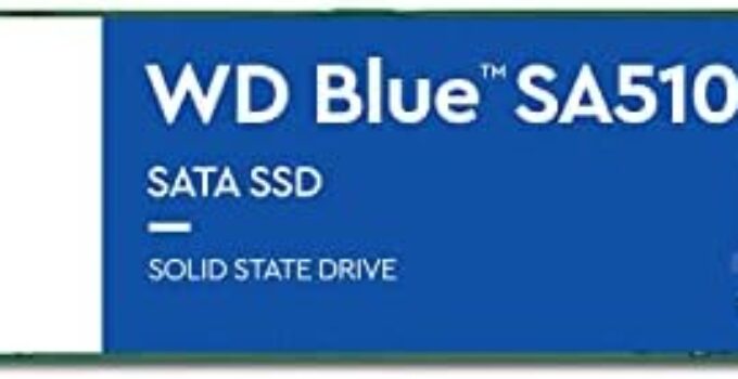 Western Digital 500GB WD Blue SA510 SATA Internal Solid State Drive SSD – SATA III 6 Gb/s, M.2 2280, Up to 560 MB/s – WDS500G3B0B