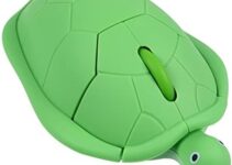 Wireless Mouse Cute Animal Green Turtle Shaped Computer Mouse Ergonomic Optical USB Mouse Wireless 3 Buttons 1600 DPI Kawaii Silent Cordless Mice for Laptop/PC/Computer/Macbook/Notebook/Desktop/Tablet
