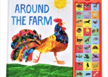 World of Eric Carle, Around the Farm 30-Button Animal Sound Book – Great for First Words – PI Kids