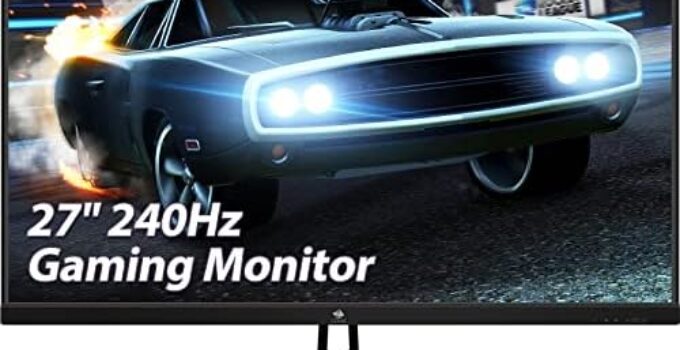 Z-Edge UG27PJ 27-inch Gaming Monitor 1920×1080 240Hz 1ms Frameless LED Gaming Monitor, AMD Freesync Premium Display Port HDMI Built-in Speakers
