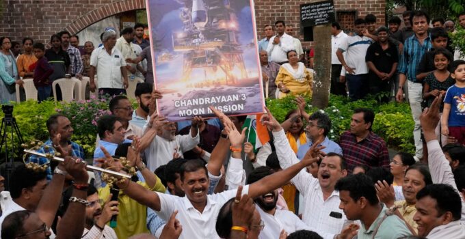 India lands Chandrayaan-3 craft on moon, asserting its place in space tech