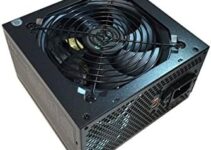 APEVIA VN500W Venus ATX Power Supply with Auto-Thermally Controlled 120mm Fan, 115/230V Switch, All Protections