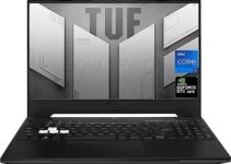 ASUS TUF Dash Gaming Laptop, 15.6″ FHD 144Hz Display, Intel Core i7-12650H, NVIDIA GeForce RTX 3070 GPU, 16GB DDR5 RAM, 1TB NVMe SSD, Wi-Fi 6, Black, Windows 11 Home
