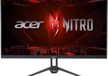 Acer Nitro 27" Full HD 1920 x 1080 PC Gaming Monitor | AMD FreeSync | Up to 100Hz Refresh | 1ms (VRB) | 2 Speakers, 1W Per Speaker | ZeroFrame | 1 x HDMI Port 1.4 and 1 x VGA Port | KG273 Hbmix