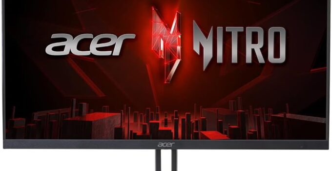 Acer Nitro 27" Full HD 1920 x 1080 PC Gaming Monitor | AMD FreeSync | Up to 100Hz Refresh | 1ms (VRB) | 2 Speakers, 1W Per Speaker | ZeroFrame | 1 x HDMI Port 1.4 and 1 x VGA Port | KG273 Hbmix
