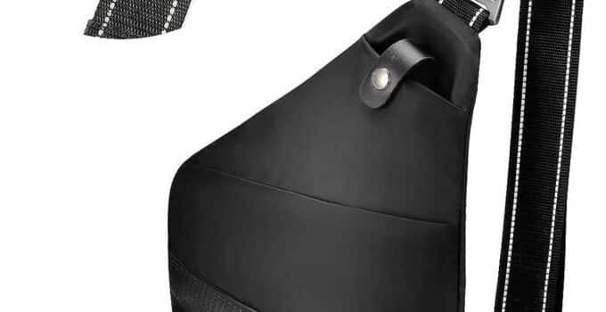 Alphantino Personal Flex Bag – Men Women Slim Sling Bag Lightweight Crossbody Minimalist Bag Compact Easy to Carry Nylon Shoulder Chest EDC Anti-Theft Daypack for Travel,