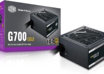 Cooler Master G700 Gold Power Supply, 700W 80+ Gold Efficiency, Intel ATX Version 2.52, Fixed Flat Black Cables Quiet HDB Fan, 5 Year Warranty