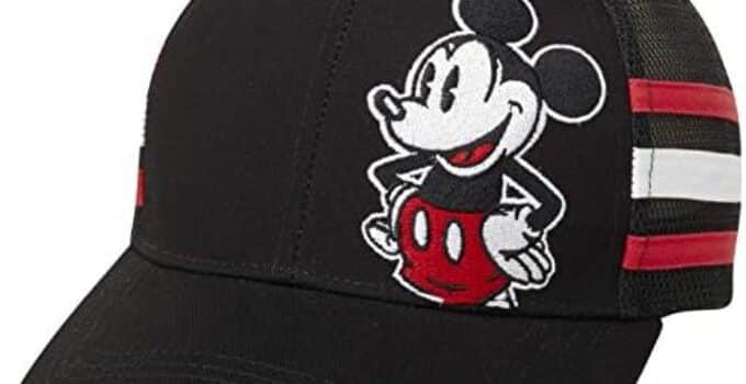 Disney Men’s Mickey Mouse Hat – Snap-Back Baseball Cap, Dad Hat