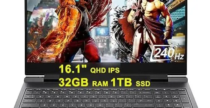 HP Victus 16 Gaming Laptop 16.1″ QHD IPS 240Hz AMD 8-Core Ryzen 7 7840HS >i7-12700H 32GB RAM 1TB SSD GeForce RTX 4060 8GB Graphic Backlit USB-C Fast Charging FHD Webcam Win11 Black + HDMI Cable