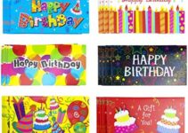 Iconikal Gift Card/Money Holders with Envelopes, Happy Birthday, 24-Pack