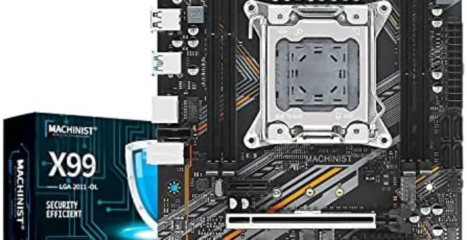 MACHINIST X99 Gaming Motherboard, LGA 2011-V3 Micro ATX Computer Motherboard with Dual M.2 NVME, Support SATA 6Gb/s, DDR3 ECC, 3 PCIe PC Motherboard for Intel XEON E5 V3/V4 Processor Max 128G
