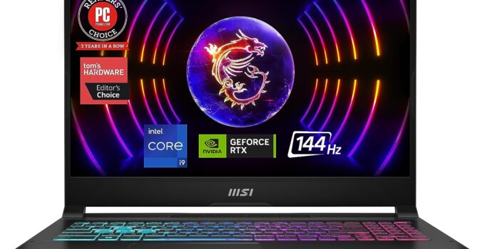 MSI Katana 15 Laptop: Intel Core i9-13900H, GeForce RTX 4070, 15.6" FHD 144Hz, 32GB DDR5, 1TB NVMe SSD, USB 3.2 Gen1 Type C w/DP, Cooler Boost 5, Win 11 Home: Black B13VGK-1007US