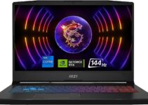 MSI Pulse15 Laptop: Intel Core i7-13620H, GeForce RTX 4060, 15.6" FHD 144Hz, 32GB DDR5, 1TB NVMe SSD, USB 3.2 Gen1 Type C w/DP, Cooler Boost 5, Win 11 Pro: Black B13VFK-1263US