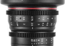 Meike 8mm T2.9 Mini Fixed Prime Manual Focus Wide-Angle Cinema Lens for M43 Micro Four Thirds MFT Mount Cameras BMPCC 4K Z CAM E1 E2 Black