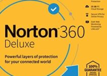 Norton 360 Deluxe 2023, Antivirus software for 3 Devices with Auto Renewal – Includes VPN, PC Cloud Backup & Dark Web Monitoring [Key Card]