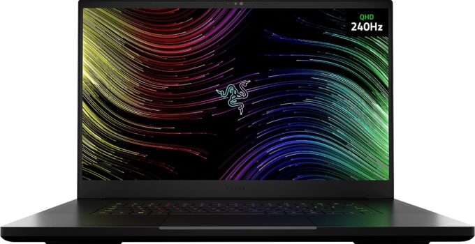 Razer Blade 17 Gaming Laptop: NVIDIA GeForce RTX 3070 Ti – 12th Gen Intel 14-Core i9 CPU – 17.3" QHD 240Hz – 16GB DDR5 RAM – 1TB PCIe SSD – Windows 11 – Chroma RGB – Thunderbolt 4 – SD Card Reader