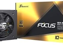 Seasonic Focus GX-650, 650W 80+ Gold, Full-Modular, Fan Control in Fanless, Silent, and Cooling Mode, 10 Year Warranty, Perfect Power Supply for Gaming and Various Application, SSR-650FX.