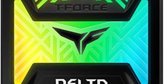 TEAMGROUP T-Force Delta RGB SSD Lite (Dramless) 1TB with 3D NAND 2.5 Inch SATA III Internal Solid State Drive (R/W Speed up to 550/500 MB/s) Black – T253TR001T3C323