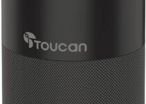 TOUCAN Conference Speakerphone with 4 Built-in Echo-Canceling Microphone | Home Office, Conference Room Meeting Use | Bluetooth Enabled Conference Speaker