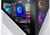 Thermaltake Frostbite 360 Gaming Desktop (AMD Ryzen™ 5 5600X 6-core, ToughRam RGB DDR4 3600Mhz 16GB Memory, NVIDIA® GeForce RTX™ 3060, 1TB NVMe M.2, Win10 Home) D1FB-B550-360-LCS