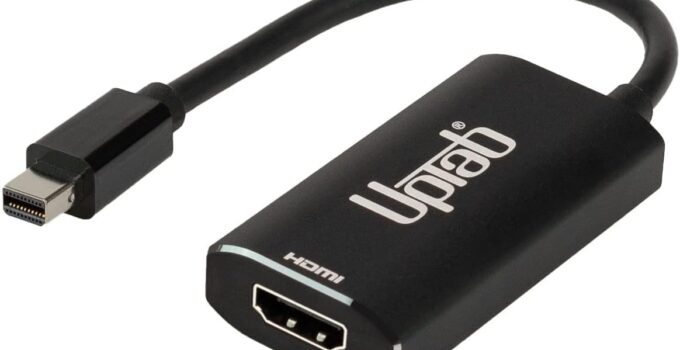 UPTab Mini DisplayPort 1.4 to HDMI 2.1 Active Adapter with HDR Support Displays 4k 120Hz up to 8K 60Hz with HDR
