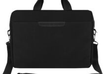 WUHBJJXY Premium Black Large Size,17.3-18.4 Inch Laptop Briefcase with Cross-Body Shoulder Bag Design, Laptop Case Fits Dell, HP, ASUS, Lenovo, MacBook Pro, 3-layer Design,Durable,LIGHTWEIGHT