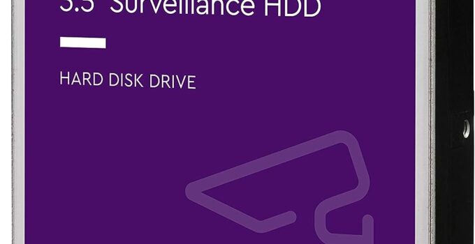 Western Digital 2TB WD Purple Surveillance Internal Hard Drive HDD – SATA 6 Gb/s, 64 MB Cache, 3.5" – WD23PURZ