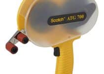 3M Scotch ATG 700 Adhesive Applicator, 1/2 in and 3/4 in wide rolls, Yellow