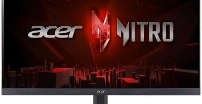 Acer Nitro 27″ Full HD 1920 x 1080 PC Gaming IPS Monitor | AMD FreeSync Premium | 180Hz Refresh | Up to 0.5ms | HDR10 Support | 99% sRGB | 1 x Display Port 1.2 & 2 x HDMI 2.0 | VG270 M3bmiipx,Black