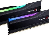 G.SKILL Trident Z5 RGB Series (Intel XMP 3.0) DDR5 RAM 32GB (2x16GB) 6000MT/s CL36-36-36-96 1.35V Desktop Computer Memory UDIMM – Matte Black (F5-6000J3636F16GA2-TZ5RK)