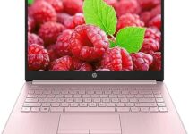 HP Newest Stream 14″ Laptop, Intel Celeron N4020 Processor, 16GB RAM, 64GB eMMC, WiFi, Bluetooth, HDMI, Webcam, USB Type-A&C, Windows 11 S, GM Accessory – Pink