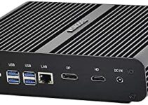 KINGDEL NC860 Fanless Mini Computer, Mini Gaming PC with Intel i7 12th Gen. CPU 10 Cores, 16GB DDR4 RAM, 512GB NVMe SSD, 4K: 4096×2304, HD, DP, Gigabit Ethernet, Wi-Fi 6E+BT 5.2, Windows 11 Pro