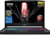 MSI 2023 Newest Katana 15 Gaming Laptop, 15.6″ 144 Hz IPS Display, Intel Core i7 12650H (10 core), NVIDIA GeForce RTX 4070, 32GB RAM, 1TB SSD, Wi-Fi 6, 4-Zone RGB Gaming Keyboard, Windows 11 Home