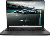 MSI Stealth 16 Mercedes-AMG Gaming Laptop: 13th Gen Intel Core i9, GeForce RTX 4070, 16″ UHD+ OLED, 64GB DDR5, 2TB NVMe SSD, Thunderbolt 4, Cooler Boost Trinity+, Win 11 Pro: Selenite Gray A13VG-236
