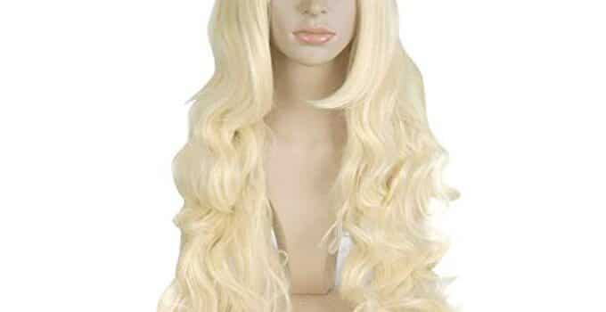 MapofBeauty 32″ 80cm Long Hair Spiral Curly Cosplay Costume Wig (Light Blonde)