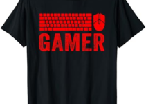 PC Gaming Keyboard Mouse WASD Gift Shirt for Computer Gamers T-Shirt