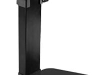 VIVO Pneumatic Free Standing Single Monitor Mount Desk Stand, Tall Height Adjustable Arm for Screens up to 32 inches, Black, STAND-V001V