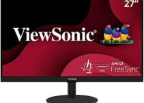 ViewSonic VA2747-MHJ 27 Inch Full HD 1080p Monitor with Advanced Ergonomics, Ultra-Thin Bezel, AMD FreeSync, 75 Hz, Eye Care, HDMI, VGA Inputs for Home and Office