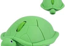 Wireless Mouse,Cute Animal Green Turtle Shape Portable Quiet Optical USB Mice, 1600 DPI 3 Buttons Silent Cordless Mouse for PC Laptop Computer Notebook MacBook Desktop