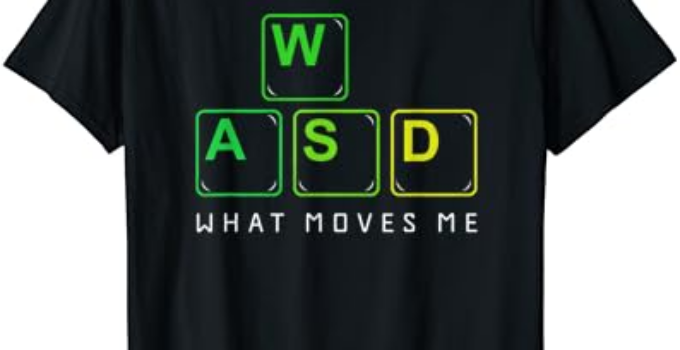 What Moves Me Gaming Keyboard WASD Desktop PC Gamer T-Shirt