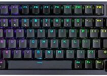 ASUS ROG Azoth 75% Wireless DIY Custom Gaming Keyboard, OLED Display, Gasket-Mount, Three-Layer Dampening, Hot-Swappable Pre-lubed ROG NX Blue Switches & Keyboard Stabilizers, ABS Keycaps, RGB-Black
