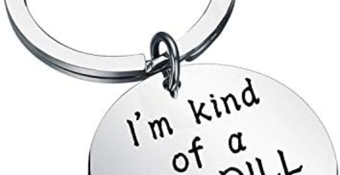 CENWA Funny Pickle Keychain I’m Kind of A Big Dill Pun Novelty Humor Gift