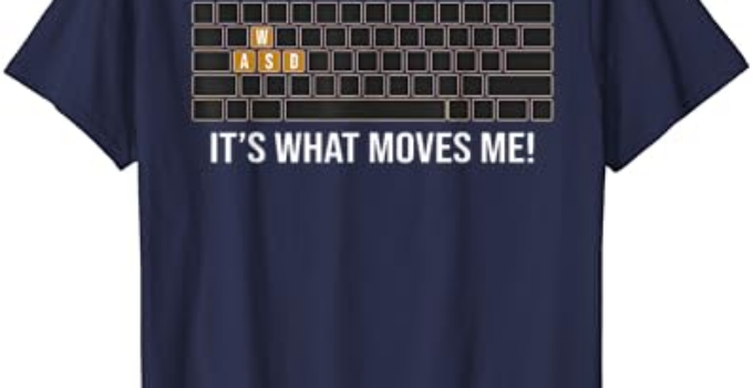 Cool WASD PC Gamer keyboard – Funny Its what Moves Me Gaming T-Shirt