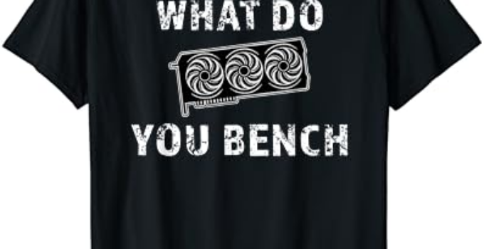 Cool What Do You Bench Funny Benchmark Hardware IT PC Gamer T-Shirt