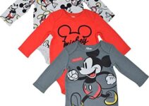Disney Lion King Winnie the Pooh Mickey Mouse Minnie Mouse Baby 3 Pack Bodysuits Newborn to Infant