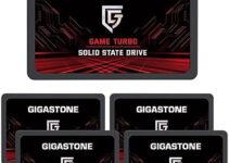 Gigastone SATA SSD 512GB 5-Pack SSD 2.5 inch Game Turbo 3D NAND Internal SSD SLC Cache Boost Speed 560MB/s Solid State Drives Upgrade Storage for PC PS4 Laptop SSD 2.5” Hard Drives SATA III 6Gb/s