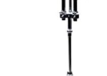 Griffin Double Tom Drum Stand with Cymbal Arm Drummers Percussion Set Hardware with Dual Drum Mounts | Medium Duty Tom Holder with Double Braced Tripod Legs | Accommodates All Standard Cymbals